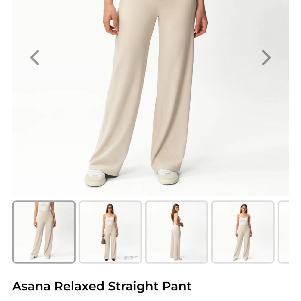 NinePine size L, Asana Relaxed Pant, Beige